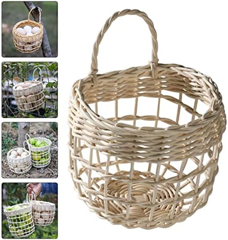 STOBAZA 2 pcs Wedding Garlic Wall Woven Hanging Baskets Handwoven