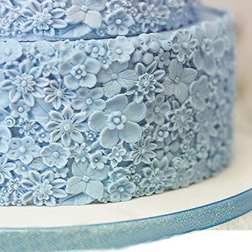 Edible Wedding Floral Flower lace Cake Silicone Embossing Texture