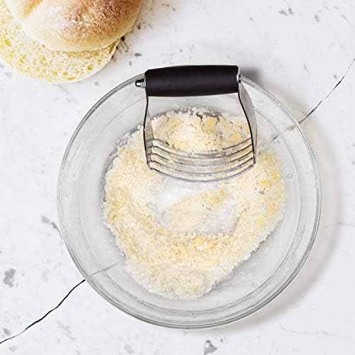 ALLTOP Pastry Shortening Blender Cutter, Stainless Steel, 1, Black