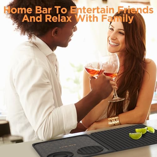 ZJWZLG Folding Bar Mat w/Cutting Board for Cocktail & Dish Drying