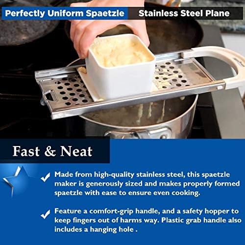 Stainless Steel Spaetzle Maker Spaetzle Noodle Dumpling Maker with
