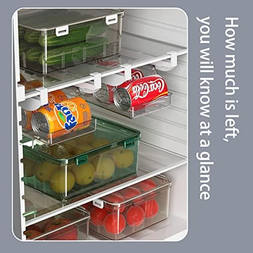 KAYKAI 2 PCS Hanging Soda Can Organizer for Refrigerator