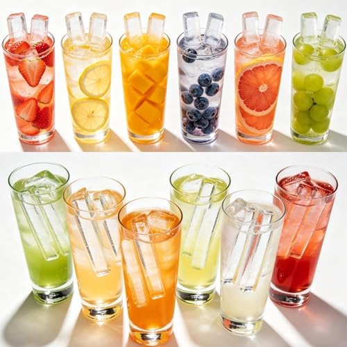 Long Ice Cube Tray for Water Bottles – Silicone Ice Cube Trays with