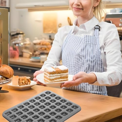 2 Pcs 48-cavity Mini Brownie Bites Baking Pan Mini Square Cake Pans