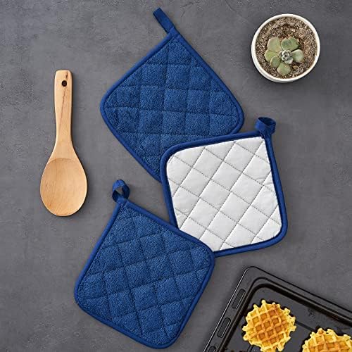 Kitchen Pot Holders Set of 6, 7 x 7 Inch