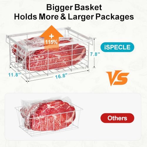 iSPECLE Deep Freezer Organizer Bins - For Most 10-20 cu. ft. Chest