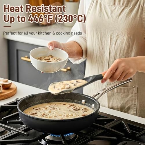 3 PACK Cooking Spoon Spatula for Nonstick Cookware, Heat Resistant