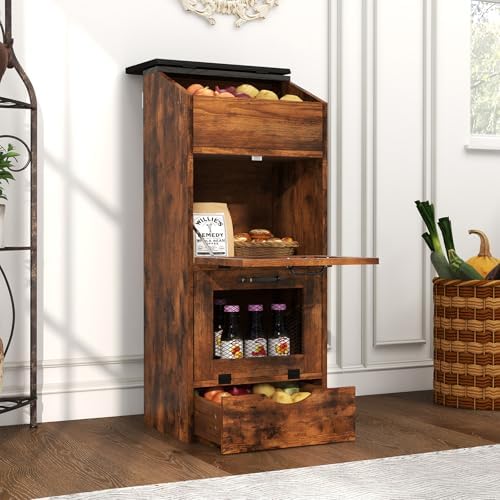 Verano Garden 16.0" Potato and Onion Storage Bin, Bread Box