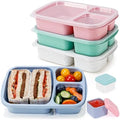 Caperci Wheat Straw Bento Lunch Box Containers for Adults & Kids