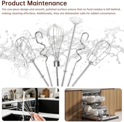 Hand Mixer Beater Attachments for KitchenAid Set of 6