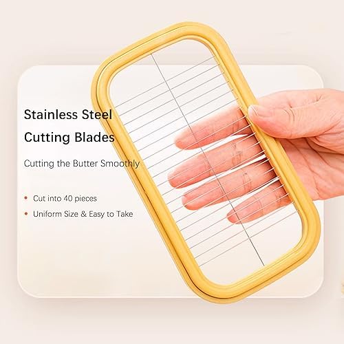 UNIVIVO 280g Butter Slicer Cutter and Airtight Container for Fridge