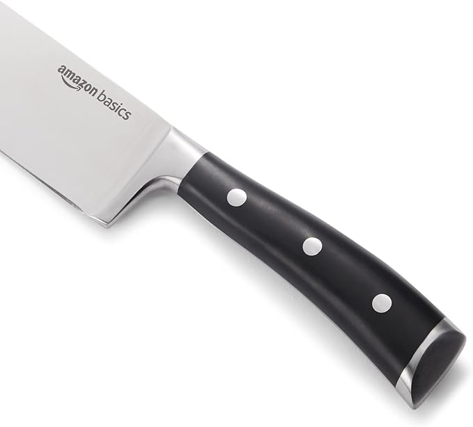 Amazon Basics Classic 8-inch Full Tang High Carbon Stainless Steel Chef's Knife - Image 4
