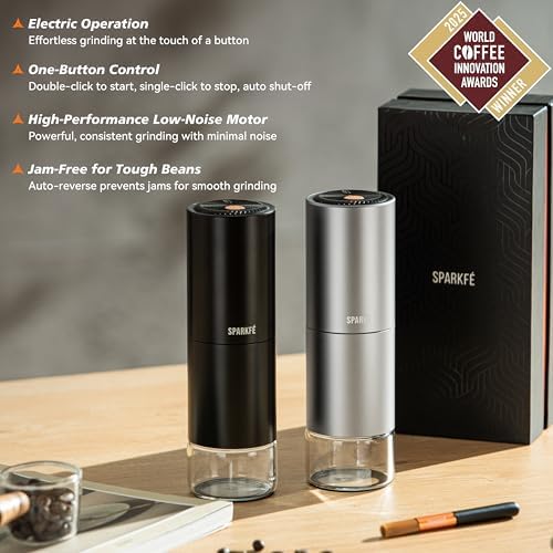 Portable Electric Coffee Grinder, Rechargeable Handheld