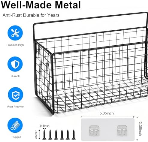 2 Pack Large Adhesive Kitchen Cabinet Door Organizer - Lid Organizer