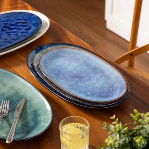 vancasso Ceramic Serving Platters Set of 3, Oval 16/14.7/13.5 Inch
