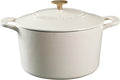 MARTHA STEWART Gatwick 7-Quart Enamel Cast Iron Dutch Oven – Linen White by MarthaStewart