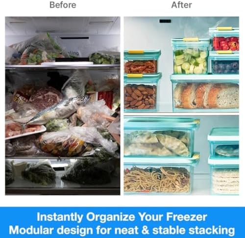 LocknLock Freezer Fit Plastic Freezer Containers | Stackable Food