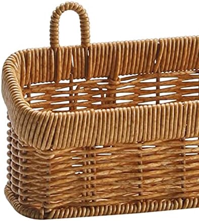 Storage Basket Handmade Container Wall Hanging Basket with Handle for