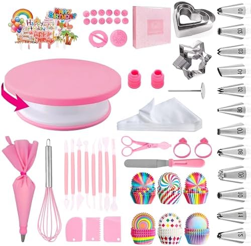 Cake Decorating Supplies Kit Tools 255pcs, Cake Decorating Set with