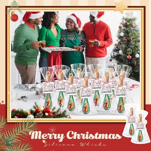 Baderke 20 Sets Christmas Whisk Gifts Set, Green