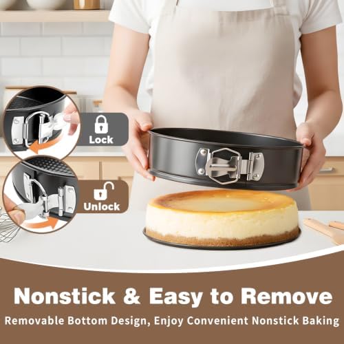 Nonstick 4 7 9 Inch Springform Pan Cheesecake Pan with Protector