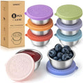 8 Pack - 1.6 Oz Small Salad Dressing Containers To Go, Sauce Cups with