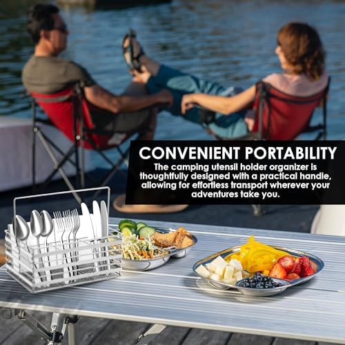 Kitchen Utensil Holder Countertop, Stainless Steel Utensil Basket