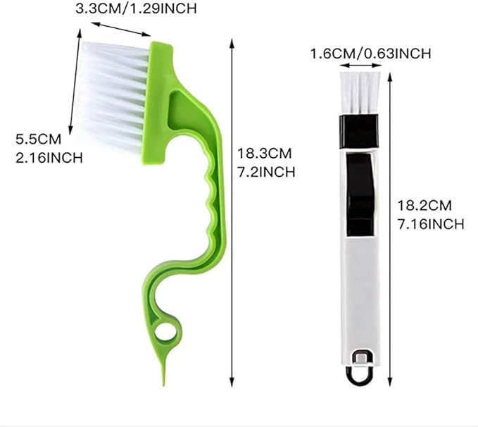 Crevice Gap Cleaning Brush Tool, 2 in 1 Dustpan Cleaning Brushes, Shutter Door - Image 7