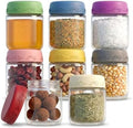 4 OZ Salad Dressing Jar 8 Pack, Airtight Leakproof Bulk Small Glass