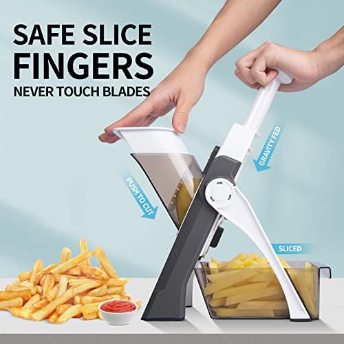 QYKIC Mandoline Slicer, Gray