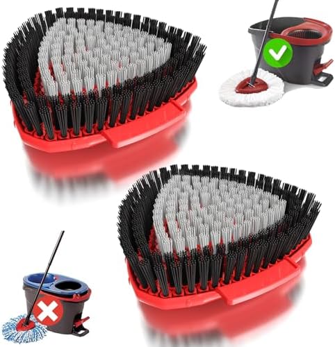 2-Pack Replacement Scrub Brush Heads for O-Cedar EasyWring