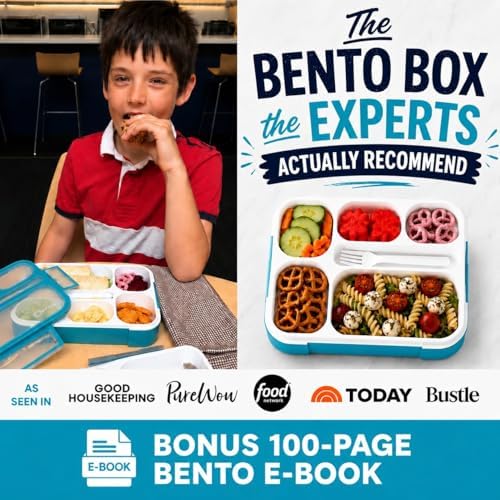 Bento Box Lunch-Box for Kids Adults, Snackle Box Snack Containers for