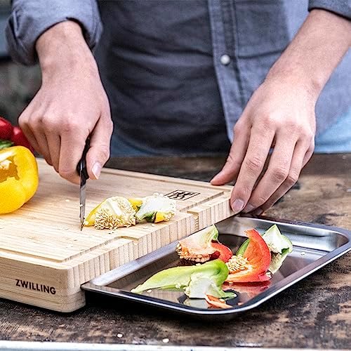 ZWILLING BBQ+ Bamboo Cutting Board with Juice Groove and Sliding