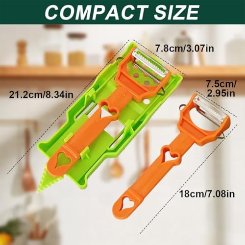 2-in-1 Multifunctional Peeler with Grating Plate, Pelador
