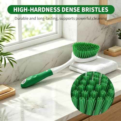 Scrub Brush Set, 4 Pack, Green