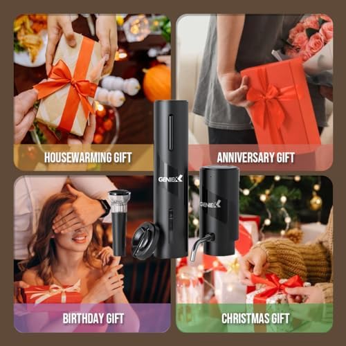 Electric Wine Set 4 | Automatic Wine Opener Dispenser Gift Set