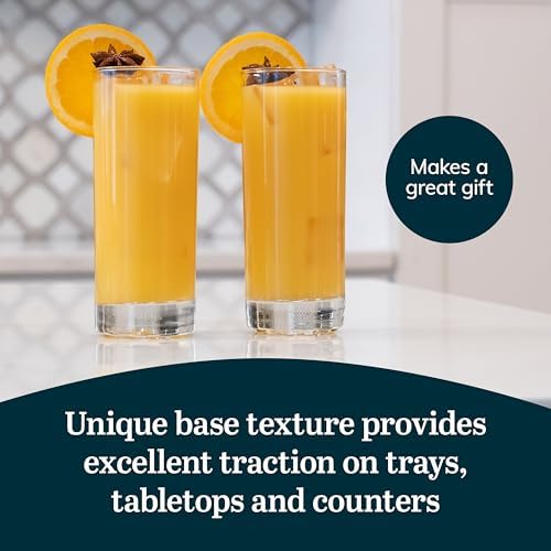 Libbey Aspen Highball Drinking Glasses Set of 4, 10.5 Oz, Clear