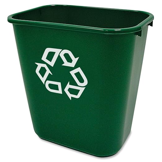 Rubbermaid Commercial Products Deskside Recycling Can, 7-Gallon/28-Quart by RubbermaidCommercialProducts