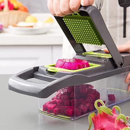 4in1 Vegetable and Fruit Chopper, Manual Spiralizer