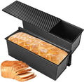 2-Pack 13x5 Pullman Loaf Pan with Lid, Nonstick, Sandwich Bread