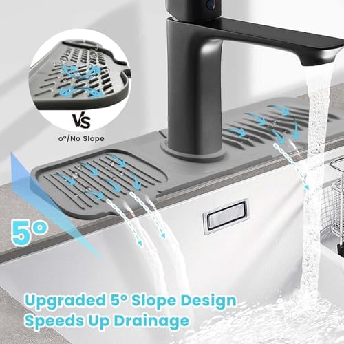 Daily Treasures 45 x 10 cm Splash Sink Guard,Narrow Rim Design