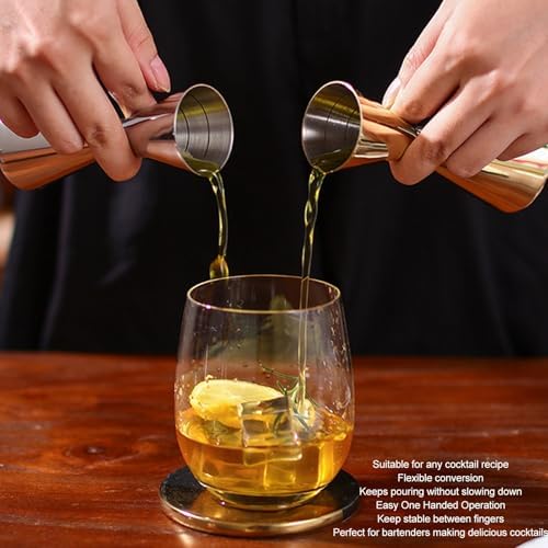 Cocktail Jigger, Double Ended Bar Jigger with Scale Japanese Jigger