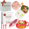 AI LOVE PEACE Microwave Ramen Bowl & Glass Meal Prep Container Bundle
