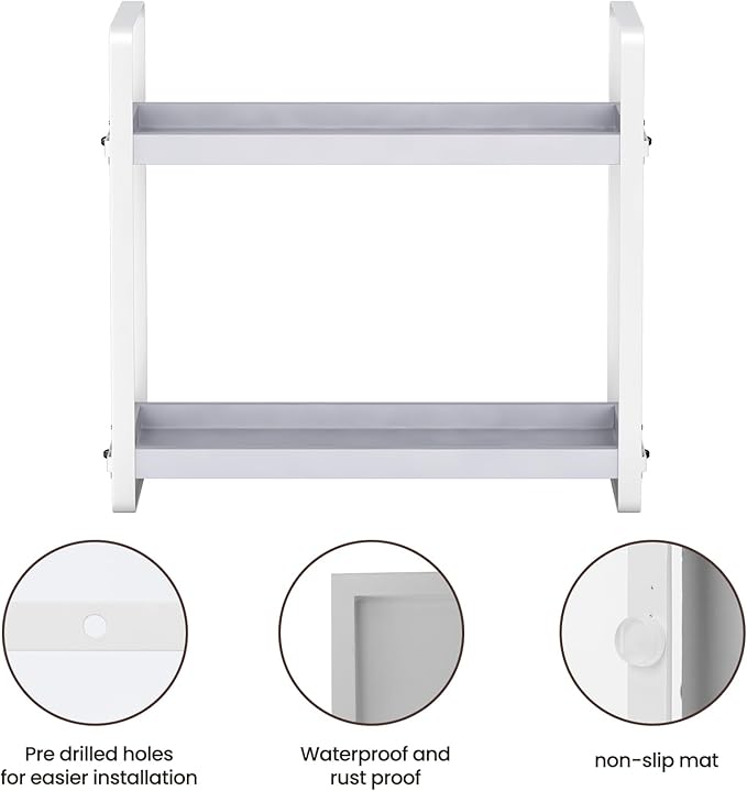 HNRLOY Bathroom Counter Organizer, Bathroom Countertop Organizer, Counter Shelf - Image 4