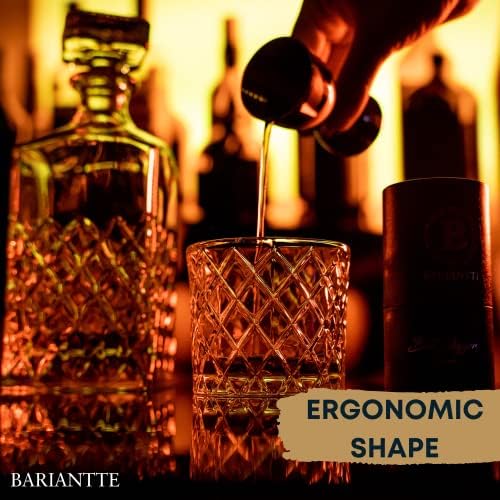 BARIANTTE Silver Bell Double Jigger - Premium Cocktail Measure, 2 oz &