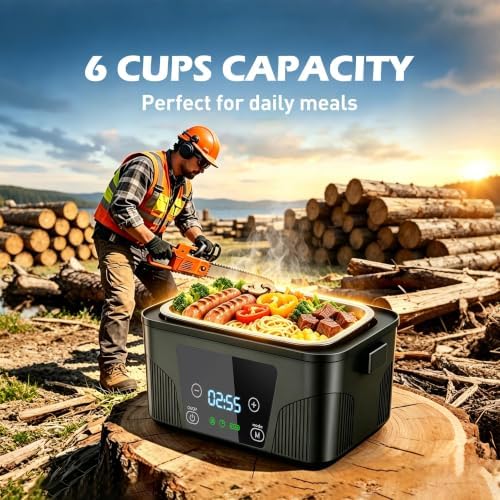 Cordless Electric Heated Lunch Box for Adults