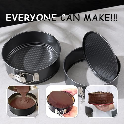 168pcs Cake Pan Set with 3 Non-Stick Springform Pans