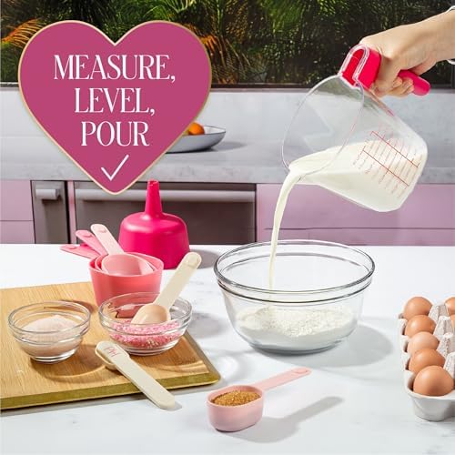 Paris Hilton 9-Piece Measuring Set, Durable Plastic Measuring Cups and