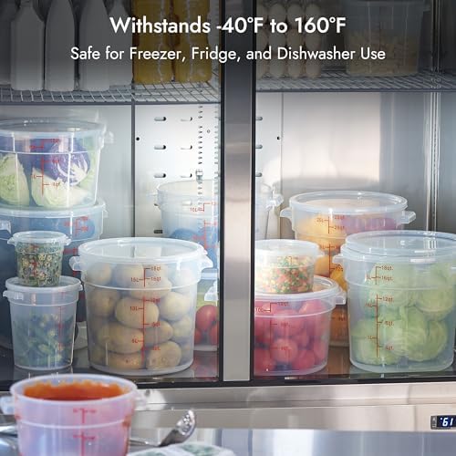 CURTA Food Storage Containers with Lids, 2 Quart, Pack of 4