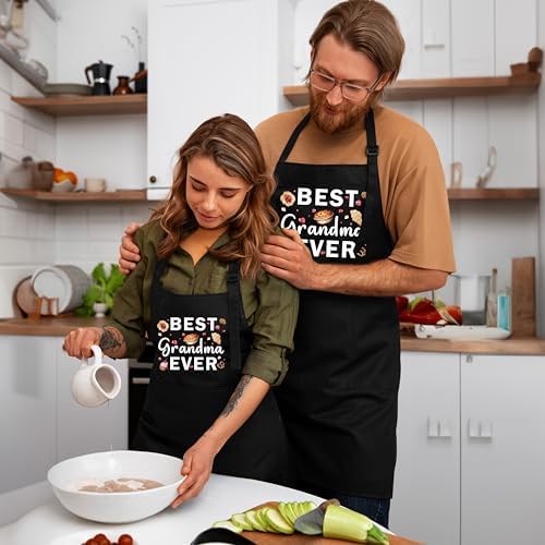 Abuela Ever Adjustable Aprons with Pockets, Grandma Gifts for Birthday